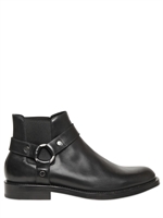 SAINT LAURENT - CHELSEA LOW MOTORCYCLE BOOTS - BLACK