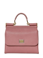 DOLCE & GABBANA - MISS SICILY SLIM SAFFIANO LEATHER BAG - POUDRE PINK