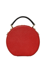 DOLCE & GABBANA - MEDIUM MISS ANNA SAFFIANO TOP HANDLE BAG - RED/BLACK