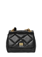 DOLCE & GABBANA - MINI KATE QUILTED NAPPA SHOULDER BAG - BLACK