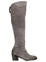 ALBERTO FERMANI - 60MM SUEDE TALL BOOTS - GREY