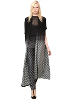 MISSONI - GEOMETRIC WOOL KNIT JACQUARD COAT - MULTI