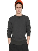 Y-3 - WOOL & COTTON FLEECE SWEATSHIRT - CHARCOAL