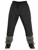 Y-3 - PVC ANTI RAIN GABARDINE TROUSER END - BLACK