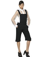 CHLOE' - VISCOSE SABLÈ JUMPSUIT - MIDNIGHT