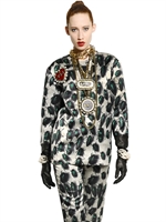 LANVIN - TOP IN TECHNO SETA DUCHESSE - MULTICOLORE