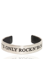 JOHN RICHMOND - IT'S ONLY ROCK N' ROLL CUFF BRACELET - SILVER