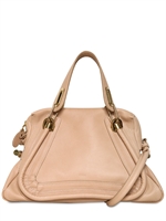 CHLOE' - MEDIUM PARATY GRAINED LEATHER BAG - BISCOTTI BEIGE