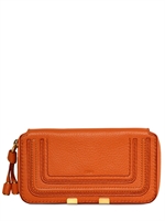 CHLOE' - MARCIE TEXTURED ZIP AROUND WALLET - INDIAN SUMMER