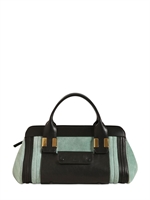 CHLOE' - MINI ALICE SUEDE TOP HANDLE BAG - MINT TEA