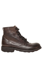 DIRK BIKKEMBERGS - 30MM LEATHER LOW BOOTS - BROWN