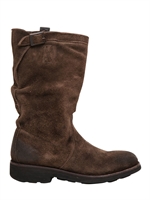 BIKKEMBERGS - VINTAGED SUEDE BOOTS - BROWN