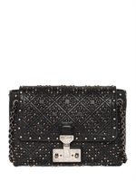 MARC JACOBS - THE LARGE SINGLE STUDS LEATHER BAG - BLACK
