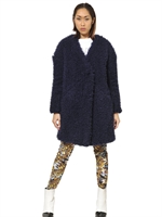 KENZO - FAUX FUR COAT - MIDNIGHT