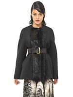 MARNI - BEAVER AND WOOL FELT JACKET - ANTHRACITE