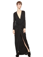 FAITH CONNEXION - STRETCH-VISKOSEKLEID MIT LEOPARDENMUSTER - SCHWARZ