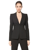 GIORGIO ARMANI - TECHNO CADY JACKET - BLACK
