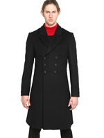 ALEXANDER MCQUEEN - SMOKINGMANTEL AUS WOLL-KASCHMIRGEWEBE - SCHWARZ