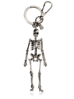 ALEXANDER MCQUEEN - METAL SKELETON KEY HOLDER - SILVER
