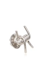 ALEXANDER MCQUEEN - BARBED WIRE METAL PIN - SILVER