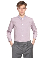 CARVEN - MICRO CHECKED COTTON POPLIN - WHITE/RED/BLUE