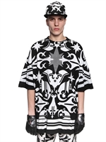 KTZ - TATTOO COTTON JERSEY OVERSIZE T-SHIRT - BLACK