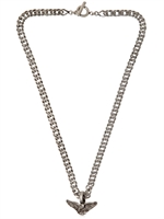 SAINT LAURENT - EAGLE WING NECKLACE - SILVER