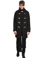 SAINT LAURENT - DUFFLECOAT AUS GEFILZTER WOLLE - SCHWARZ