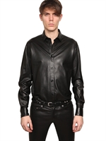 SAINT LAURENT - GLOVE NAPPA SHIRT - BLACK