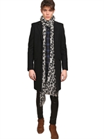 SAINT LAURENT - MANTEL AUS SAMT & WOLLFILZ - SCHWARZ