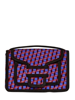 PIERRE HARDY - CUBE PRINT VELVET SHOULDER BAG - MULTI