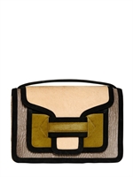 PIERRE HARDY - COLOR BLOCKED PONYSKIN SHOULDER BAG - MULTI