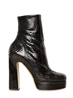 ROCHAS - 130MM PYTHON & COBRA BOOTS - BLACK