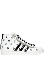 ADIDAS BY OPENING CEREMONY - OC PRO MODEL LEATHER BASKETBALL SHOES - WHITE/BLACK