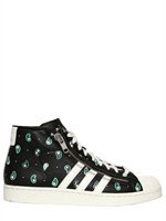 ADIDAS BY OPENING CEREMONY - OC PRO MODEL LEATHER BASKETBALL SHOES - BLACK/GREEN