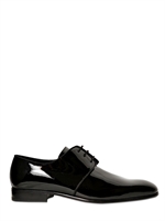 FRATELLI BORGIOLI - PATENT LEATHER DERBY LACE-UP SHOES - BLACK
