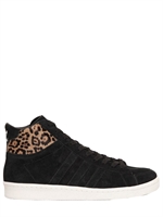 ADIDAS ORIGINALS BLUE - AO HOOK SHOT II HIGH SNEAKERS - BLACK