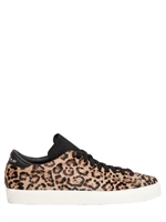 ADIDAS ORIGINALS BLUE - MATCH PLAY PONYSKIN SNEAKERS - LEOPARD