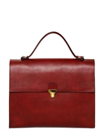 MARNI - FAUX LEATHER SATCHEL - RED