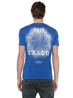 STONE ISLAND SHADOW PROJECT - MAKÒ PRINTED COTTON JERSEY T-SHIRT - BLUE