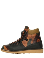 DIEMME - ROCCIA 2 CAMOUFLAGE PRINT LEATHER BOOTS - CAMUFLAGE