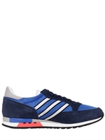ADIDAS ORIGINALS - PHANTOM SUEDE & MESH RUNNING SNEAKERS - BLUE