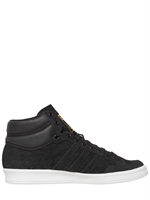ADIDAS ORIGINALS - AMERICANA 88 SUEDE HIGH TOP SNEAKERS - BLACK