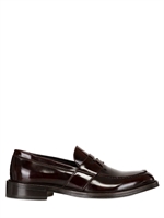 ROBERTO MORELLI - BRUSHED LEATHER PENNY LOAFER - BURGUNDY