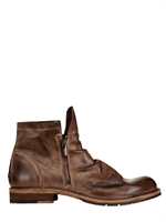 ROBERTO DI PAOLO - BRUSHED WRINKLED LEATHER BOOT - LIGHT BROWN
