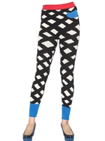 CATS BY TSUMORI CHISATO - LEGGINGS AUS GEKOCHTER WOLLE - SCHWARZ/WEIß
