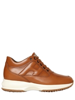 HOGAN - 60MM INTERACTIVE CALFSKIN SNEAKERS - CAMEL
