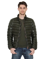 ARMANI JEANS - PIGMENTED NYLON DOWN JACKET - MILITARY GREE