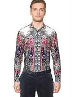 ETRO - WASHED COTTON SATIN SHIRT - MULTI