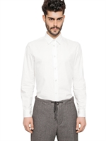 MAISON MARTIN MARGIELA - COTTON POPLIN SLIM FIT SHIRT - WHITE